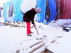 Salju - Pengungsi Suriah - Arabnews